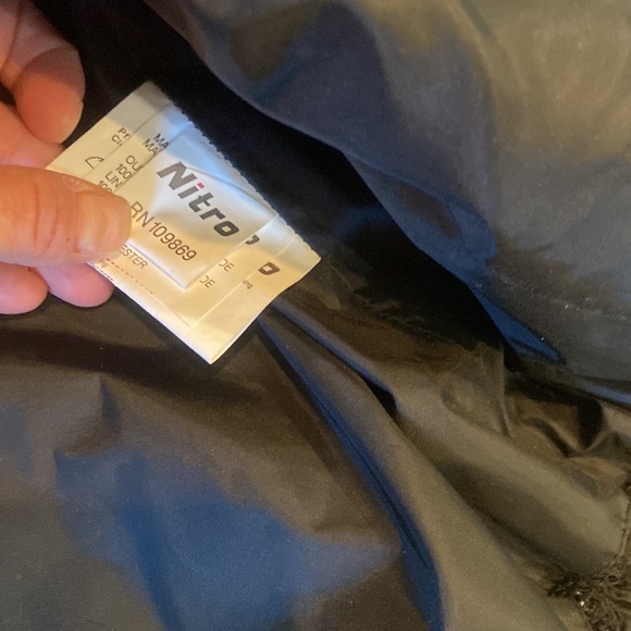 Nitro Mens riding jacket safety Padding. Large black,red, silver - Picture 11 of 14